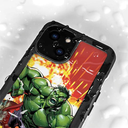 Marvel Avengers Assemble Hulk iPhone 15 Waterproof Case